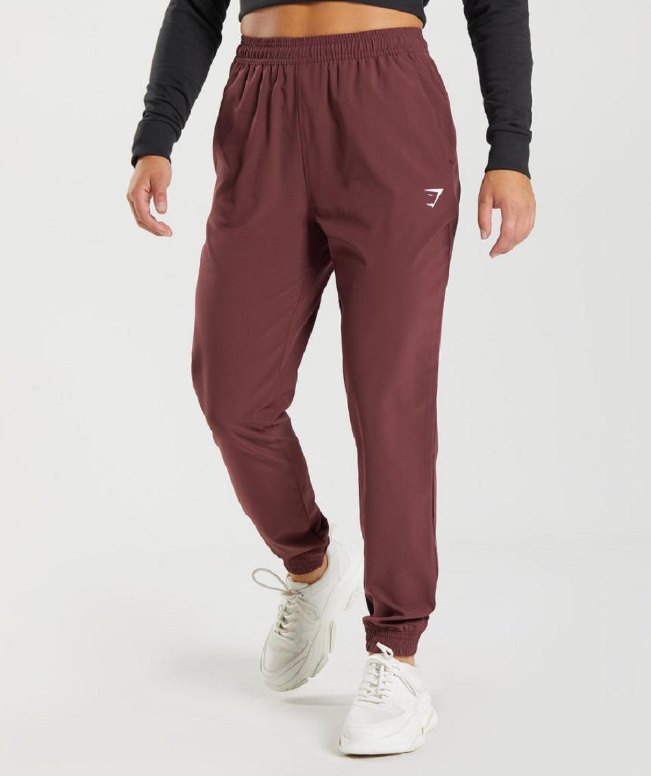 Gymshark Training Woven Ženske Jogger Hlače Roze Smeđe | HR 4119NWY